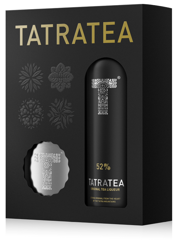 DARČEKOVÉ BALENIE TATRATEA 52 % ORIGINÁL S PLOSKAČKOU