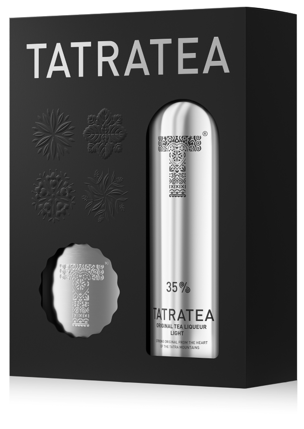 DARČEKOVÉ BALENIE TATRATEA 35 % ORIGINÁL LIGHT S PLOSKAČKOU