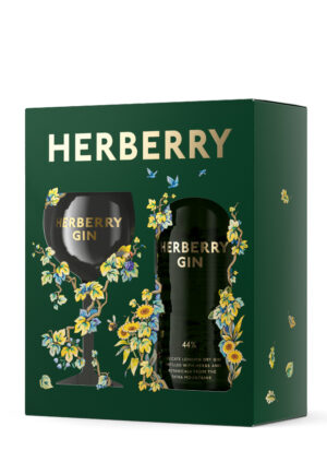 Darčekové balenie HERBERRY GIN 44 % s pohárom