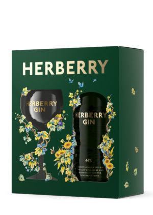 Darčekové balenie HERBERRY GIN 44 % s pohárom