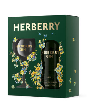 Darčekové balenie HERBERRY GIN 44 % s pohárom