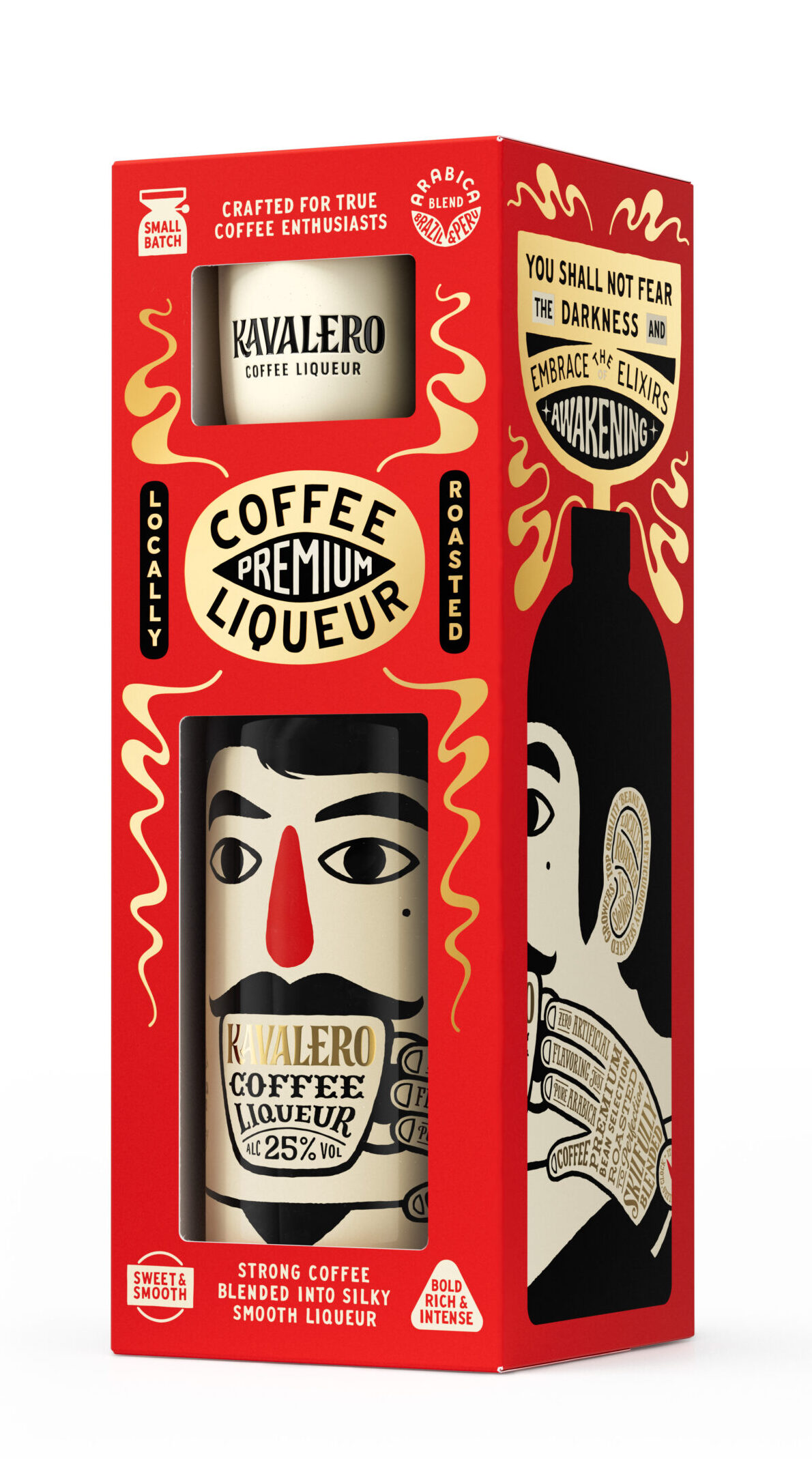 Darčekové balenie KAVALERO 25 % so šálkou