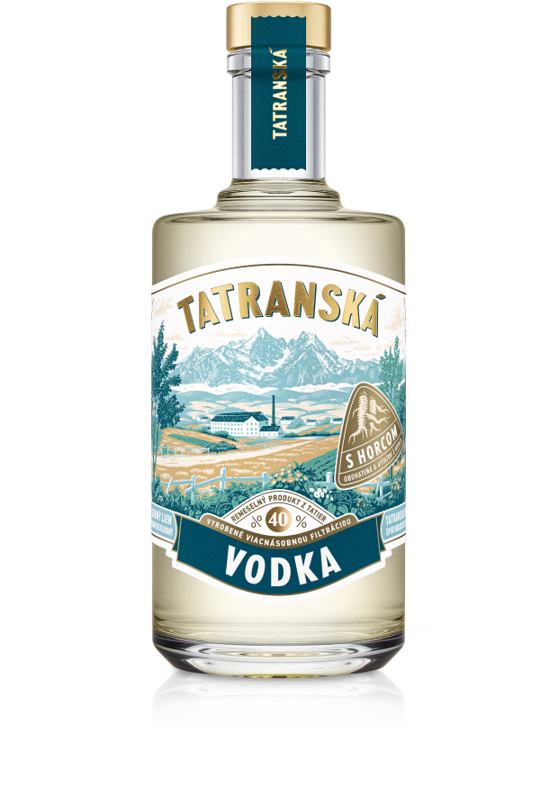 TATRANSKÁ VODKA S HORCOM 40 %, 700 ml